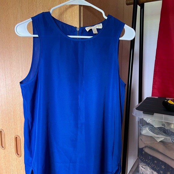 Michael Kors Blue Sleeveless Tank Top - Picture 1 of 6